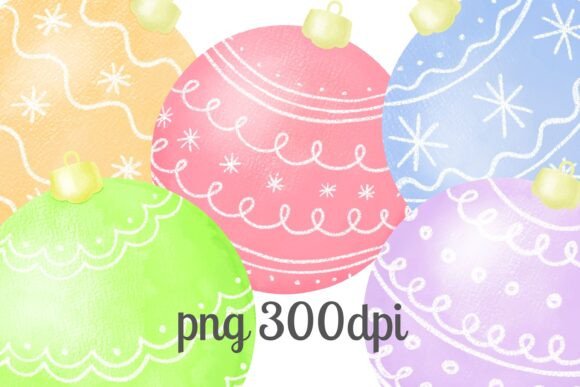 Download Hand Drawn Christmas Tree Balls PNG - Premium Bundle