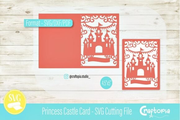 Download Princess Castle Card – SVG Cutting File - Princess Collection