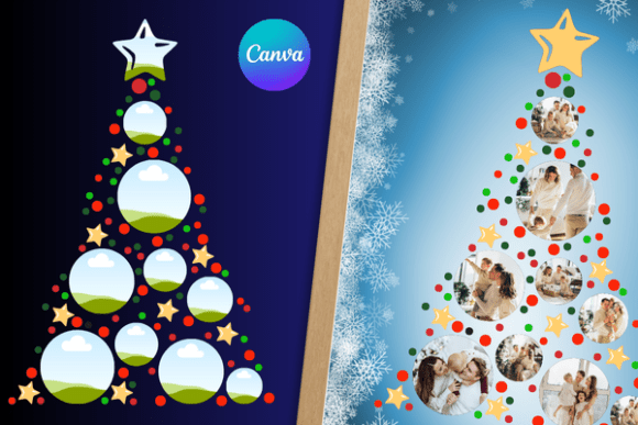 Download Christmas Tree Balls Photo Canva Frame - Premium Bundle