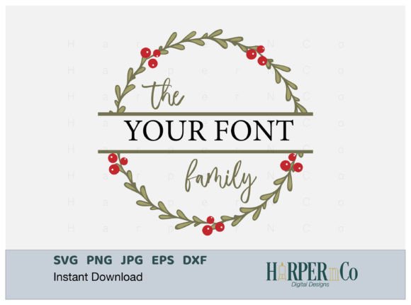 Download Christmas Wreath SVG, Personalized, PNG - Christmas wreath svg Collection