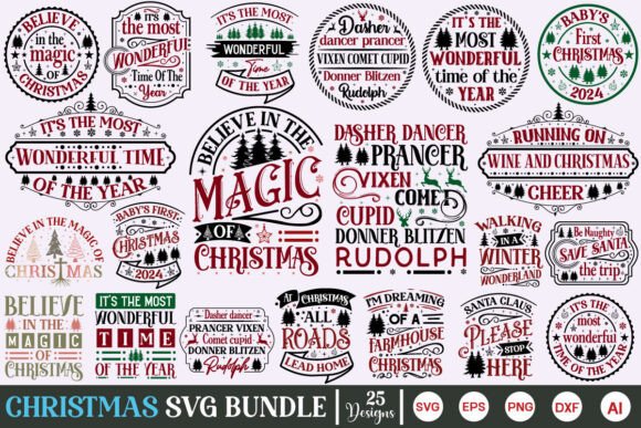 Download Farmhouse Christmas Sign SVG Bundle - Premium Resources