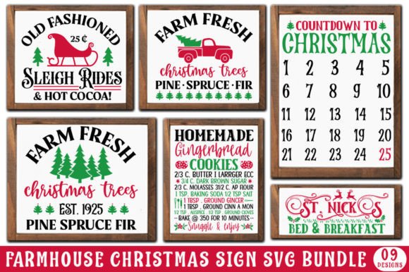 Download Farmhouse Christmas Sign SVG Bundle - Farmhouse christmas sign svg bundle Collection
