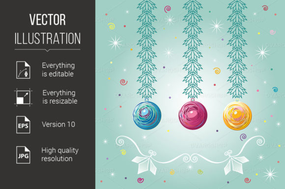 Download Three Christmas-tree Balls - Premium Resources