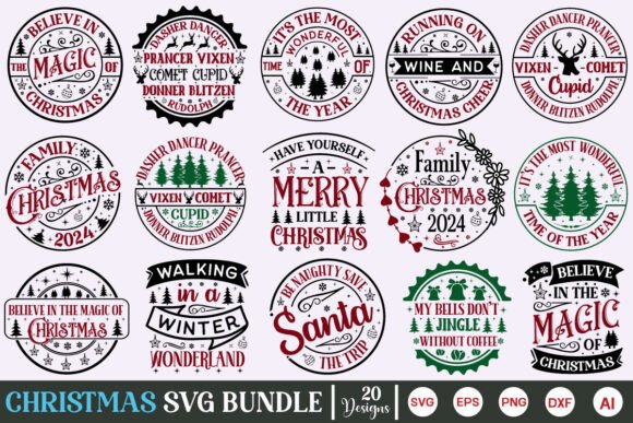 Download Farmhouse Christmas Sign SVG Bundle - Premium Resources